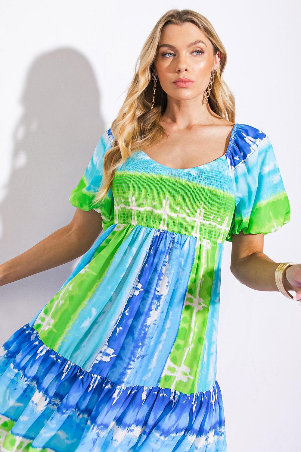 ESSENCE OF SUMMER WOVEN MINI DRESS Flying Tomato