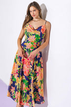 SWEETEST SOUL WOVEN MIDI DRESS Flying Tomato