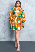 FEEL HAPPINESS WOVEN MINI DRESS Flying Tomato