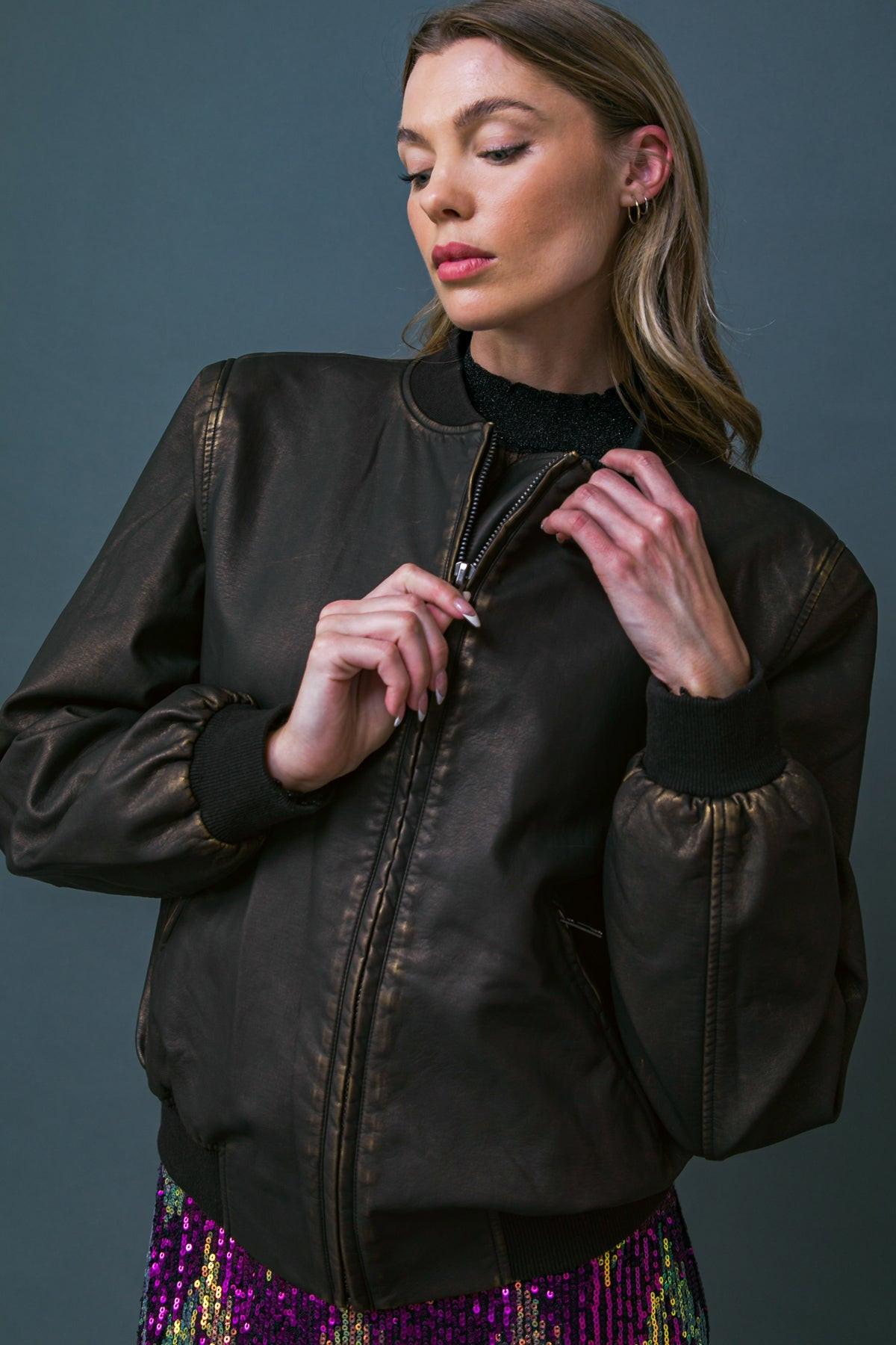 MY GREATEST JOY LEATHER JACKET Flying Tomato