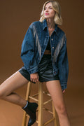 STUNNING EXCELLENCE WASHED DENIM JACKET Flying Tomato
