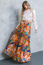 FEELS LIKE FALL WOVEN MAXI SKIRT Flying Tomato