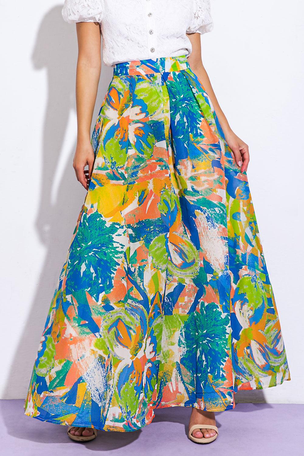 COASTAL CHIC WOVEN MAXI SKIRT Flying Tomato