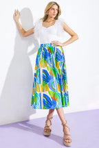 ARE WE THERE YET WOVEN MIDI SKIRT Flying Tomato