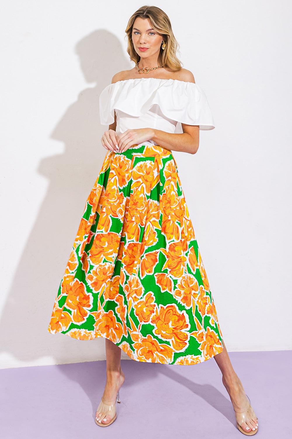 LIVE YOUR TRUTH WOVEN SKIRT Flying Tomato