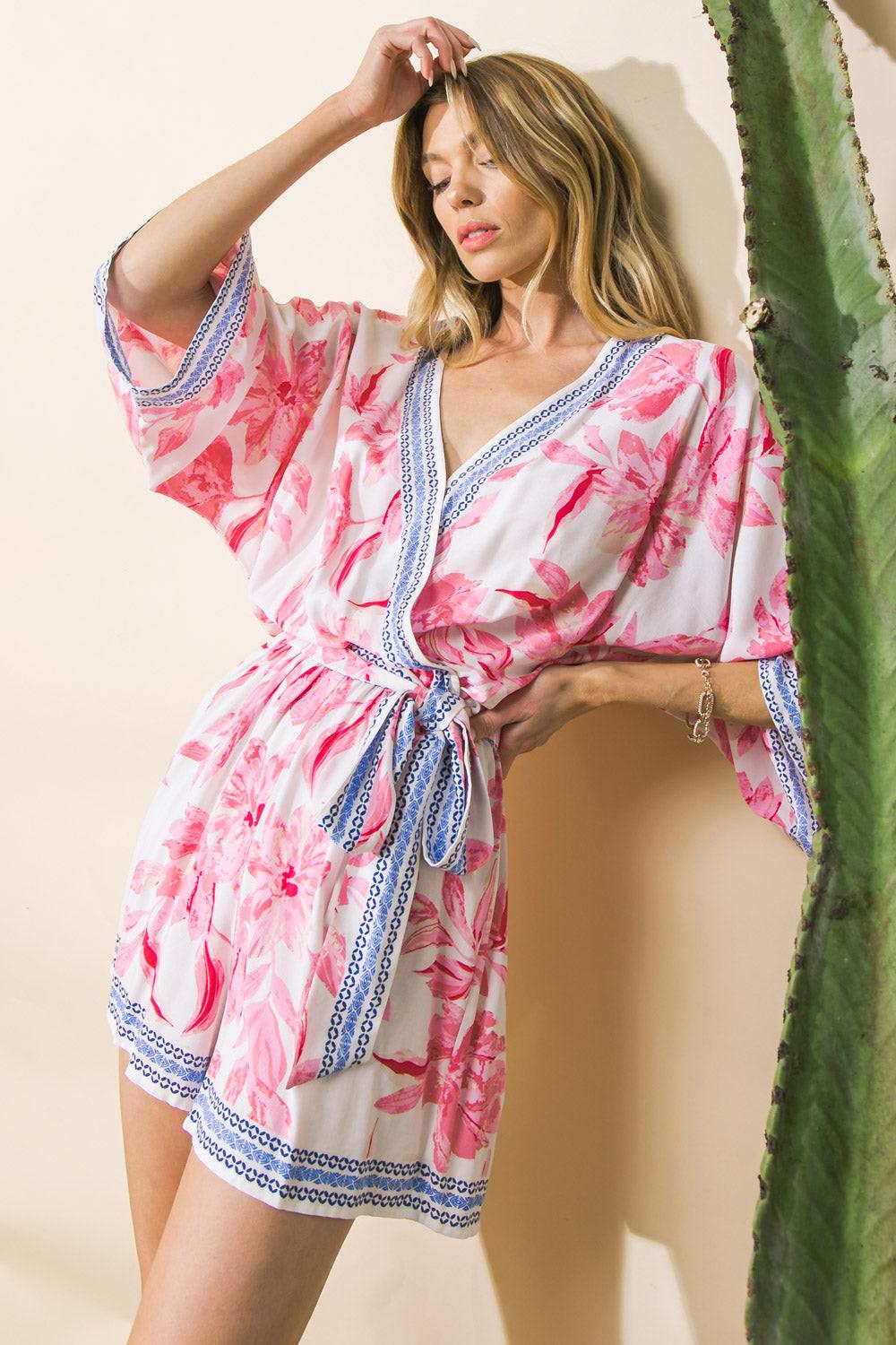 NORMANDY SHORES WOVEN ROMPER Flying Tomato