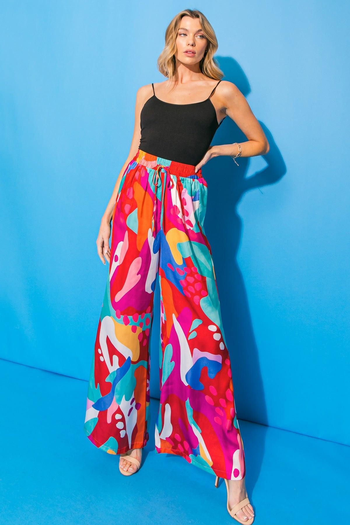 CANCUN GETAWAY SATIN PANTS Flying Tomato