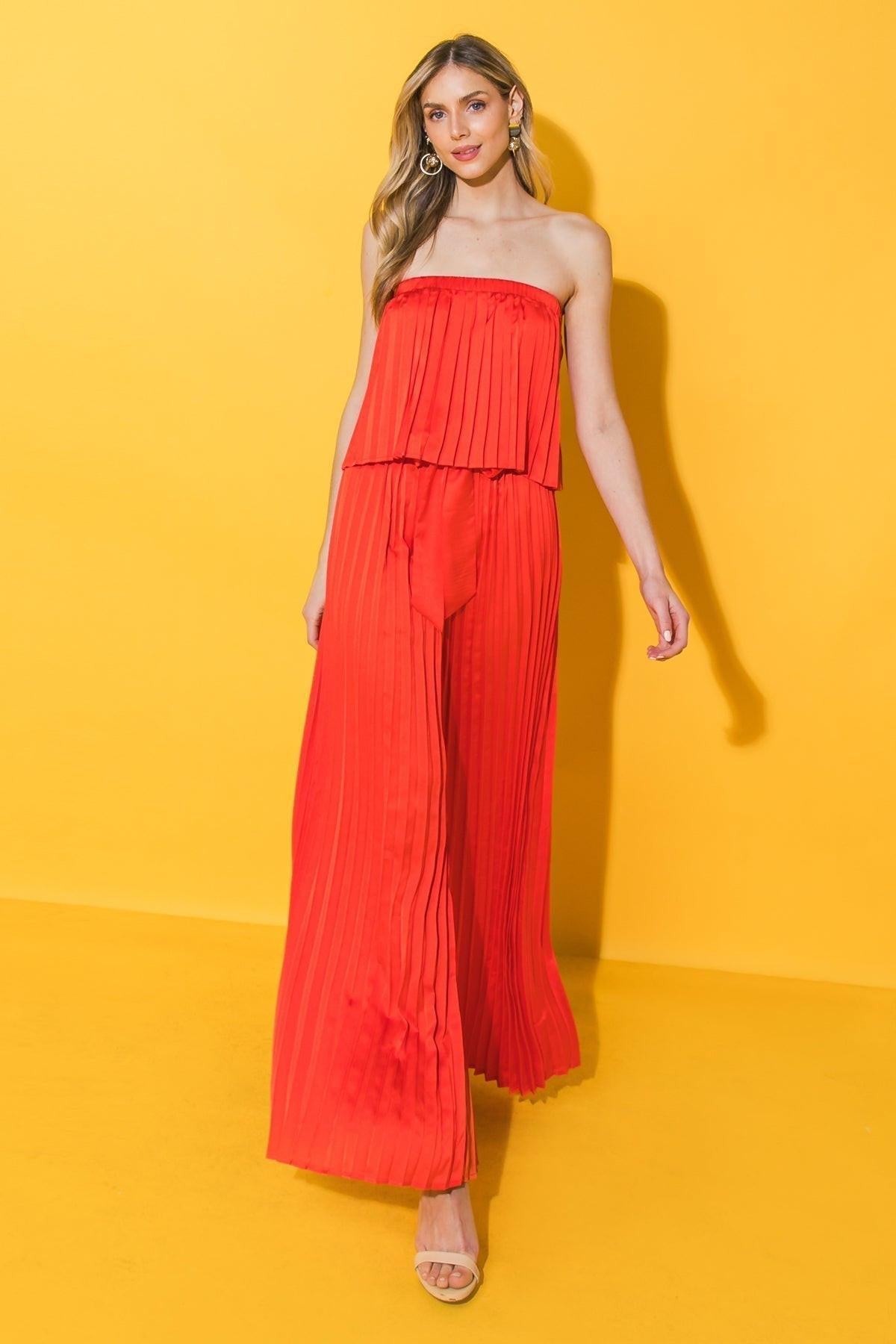 MY RED TOMATO WOVEN JUMPSUIT Flying Tomato