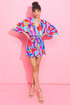 CHARMING INSPIRATION WOVEN ROMPER Flying Tomato
