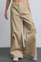ADORABLE POSH WOVEN CARGO PANTS Flying Tomato