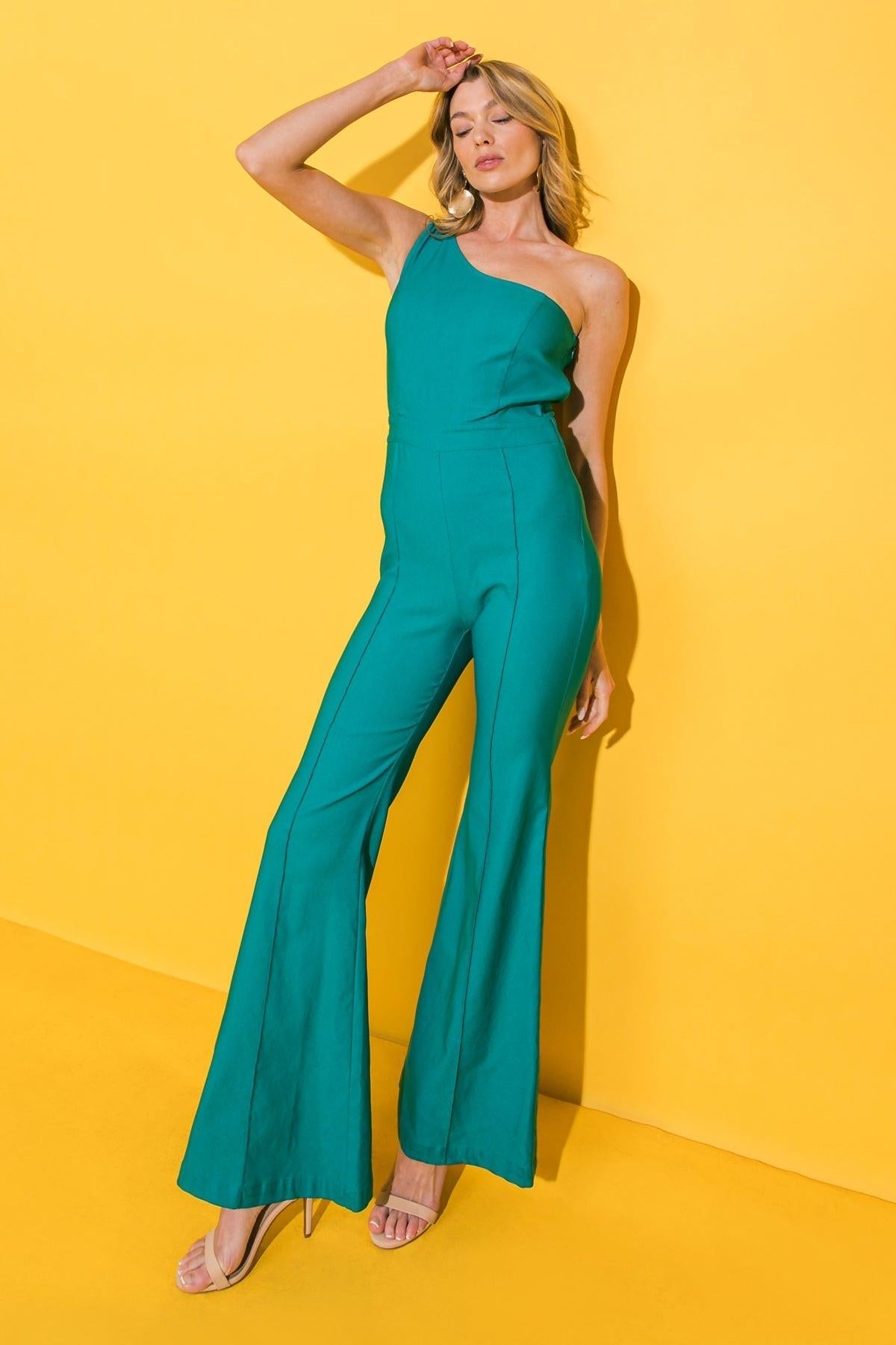 VIVID PASSION SOLID JUMPSUIT Flying Tomato
