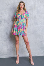 ST. JAMES CITY WOVEN ROMPER Flying Tomato