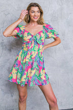 ST. JAMES CITY WOVEN ROMPER Flying Tomato