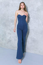REMEMBER WHEN DENIM JUMPSUIT Flying Tomato