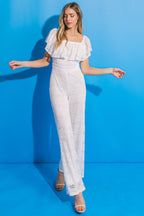 FATE INTERVENES WOVEN LACE JUMPSUIT Flying Tomato