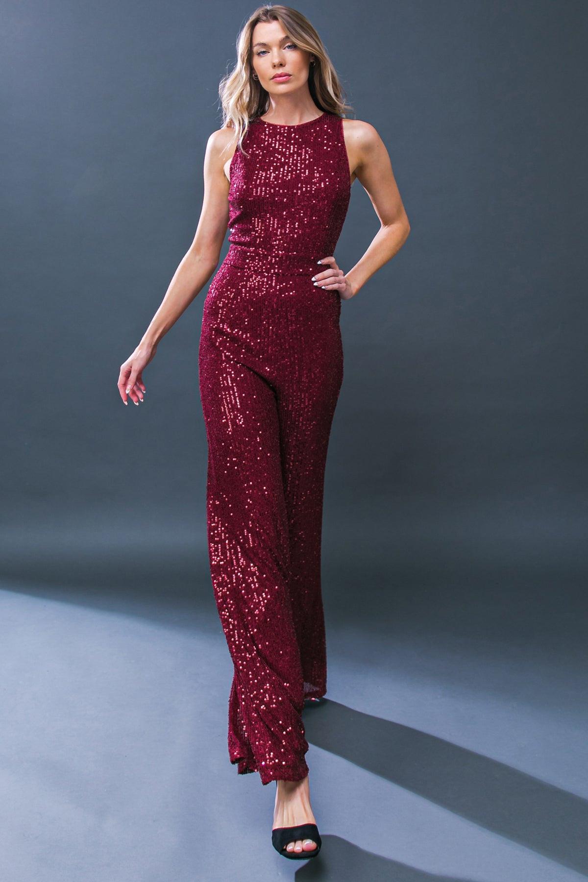 DIVINE WANDERINGS SEQUIN JUMPSUIT Flying Tomato
