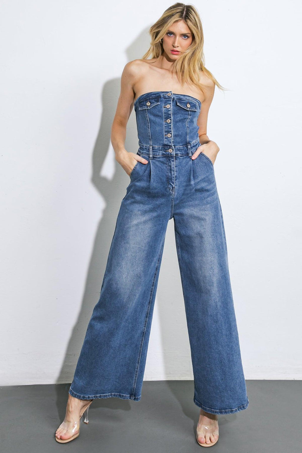 SKY FULL OF STARS DENIM JUMPSUIT Flying Tomato