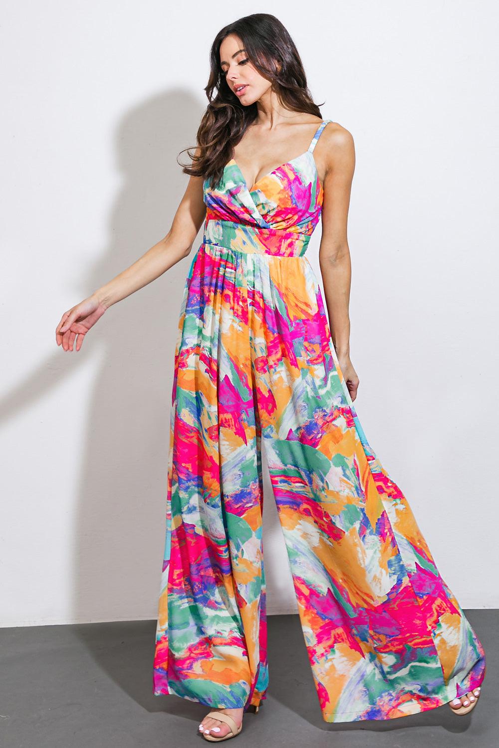 WANDERING AROUND WOVEN JUMPSUIT Flying Tomato