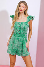 WORK IT GIRL WASHED ROMPER Flying Tomato