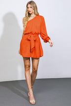 UNEXPECTED SURPRISE WOVEN ROMPER Flying Tomato