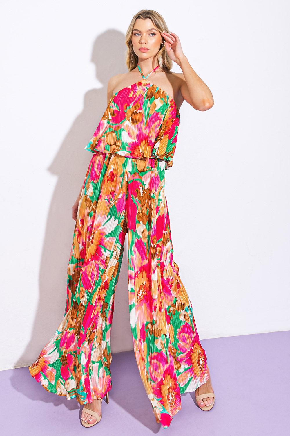 SWING OF THINGS PLISSE JUMPSUIT Flying Tomato