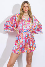 IN THE LEAVES WOVEN ROMPER Flying Tomato