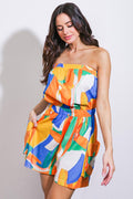 VIVID IMAGINATION WOVEN ROMPER Flying Tomato