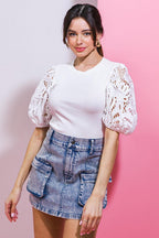 GETTING INTO THE GROOVE KNIT TOP Flying Tomato