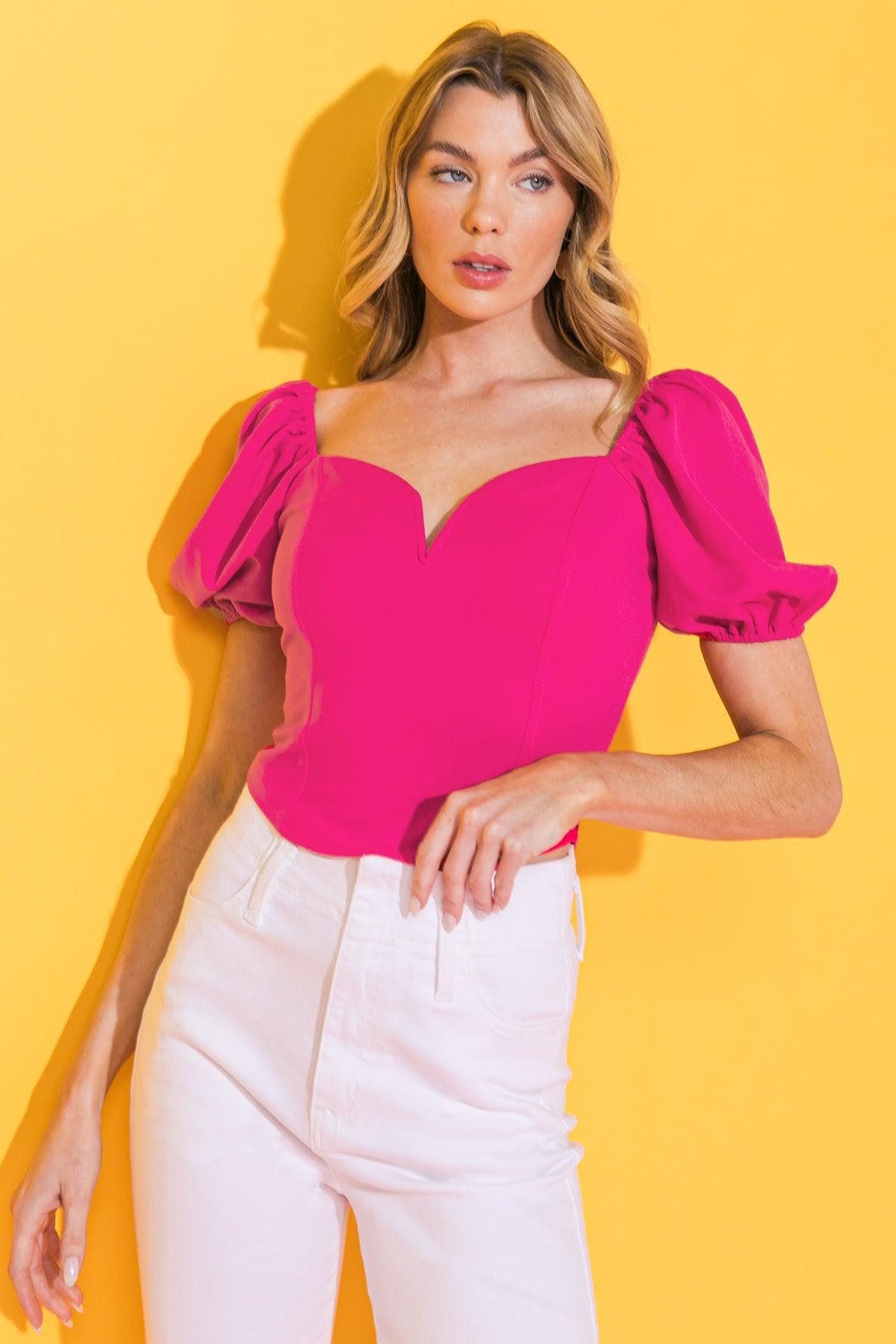 RICH FLEX WOVEN CROP TOP Flying Tomato