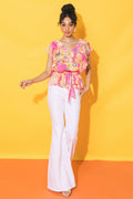 FADED VIEW WOVEN TOP Flying Tomato