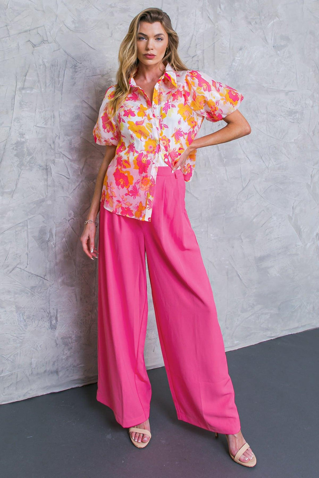 EFFORTLESS OUTLOOK WOVEN TOP Flying Tomato