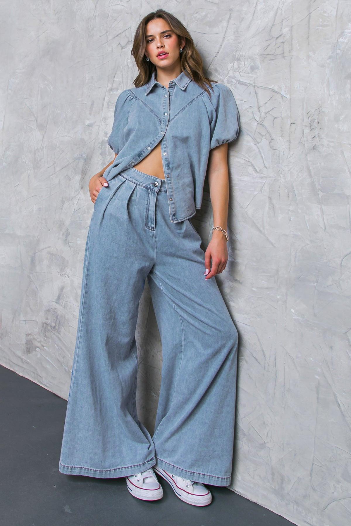 BE MY BABY ACID WASHED TOP Flying Tomato