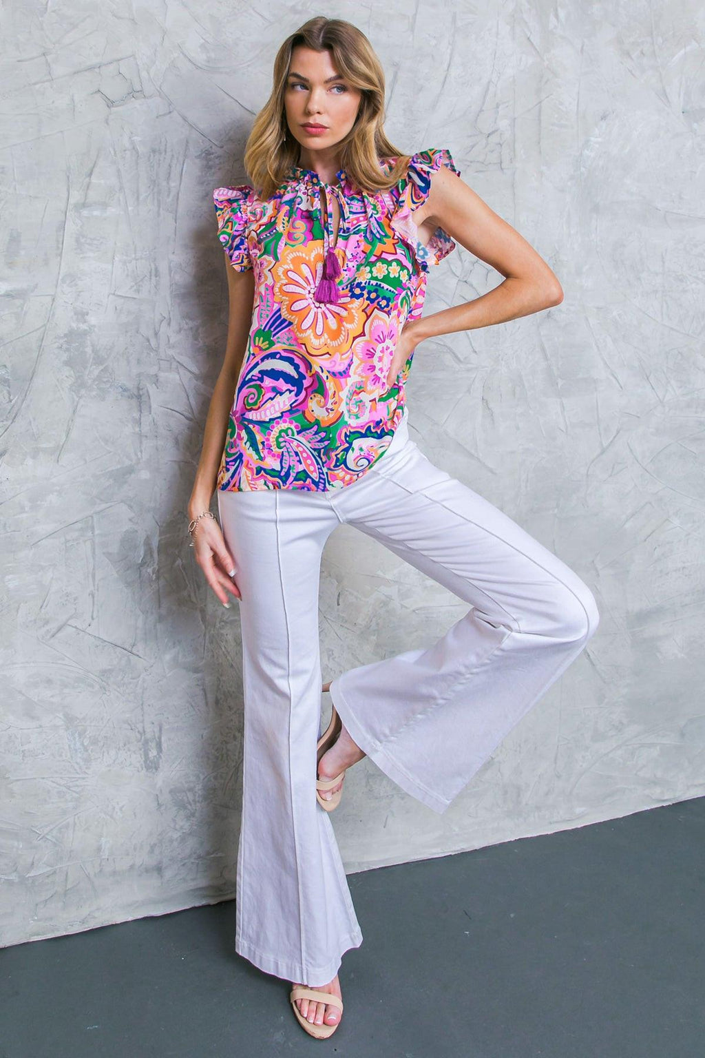 DAYTIME DREAMS WOVEN TOP Flying Tomato