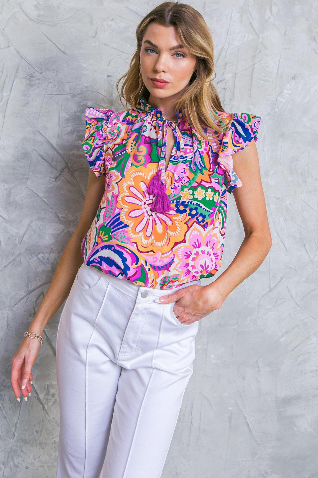 DAYTIME DREAMS WOVEN TOP Flying Tomato