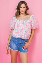 LIFETIME OF LOVE WOVEN TOP Flying Tomato