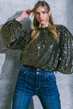 HOPE YOU REMEMBER SEQUIN TOP Flying Tomato