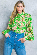 STUCK ON AN ISLAND WOVEN TOP Flying Tomato