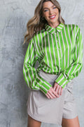 NOTHING TO REGRET SATIN WOVEN TOP Flying Tomato