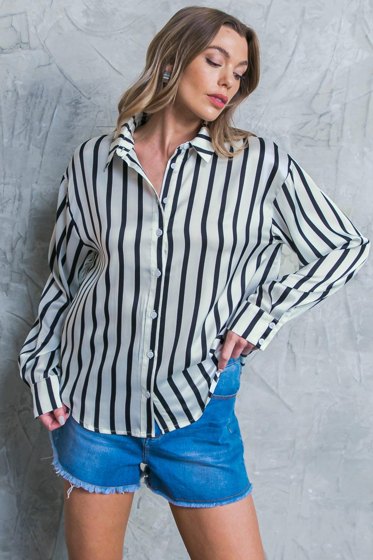 NOTHING TO REGRET SATIN WOVEN TOP Flying Tomato