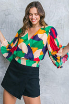 LOOKING MY BEST WOVEN TOP Flying Tomato