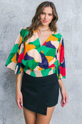 LOOKING MY BEST WOVEN TOP Flying Tomato