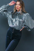 RUNWAY TREND FOILED TOP Flying Tomato