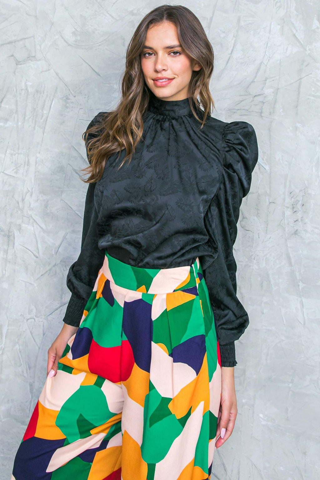 STOLEN GLANCES SATIN TOP Flying Tomato