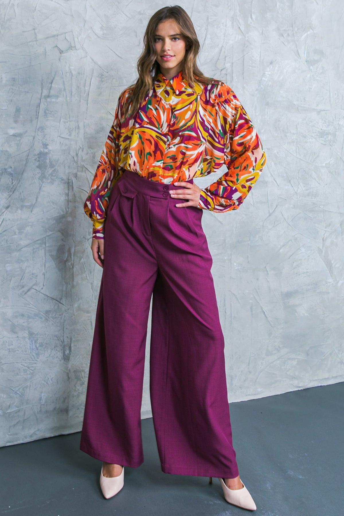 FAMOUS BEHAVIOR WOVEN TOP Flying Tomato