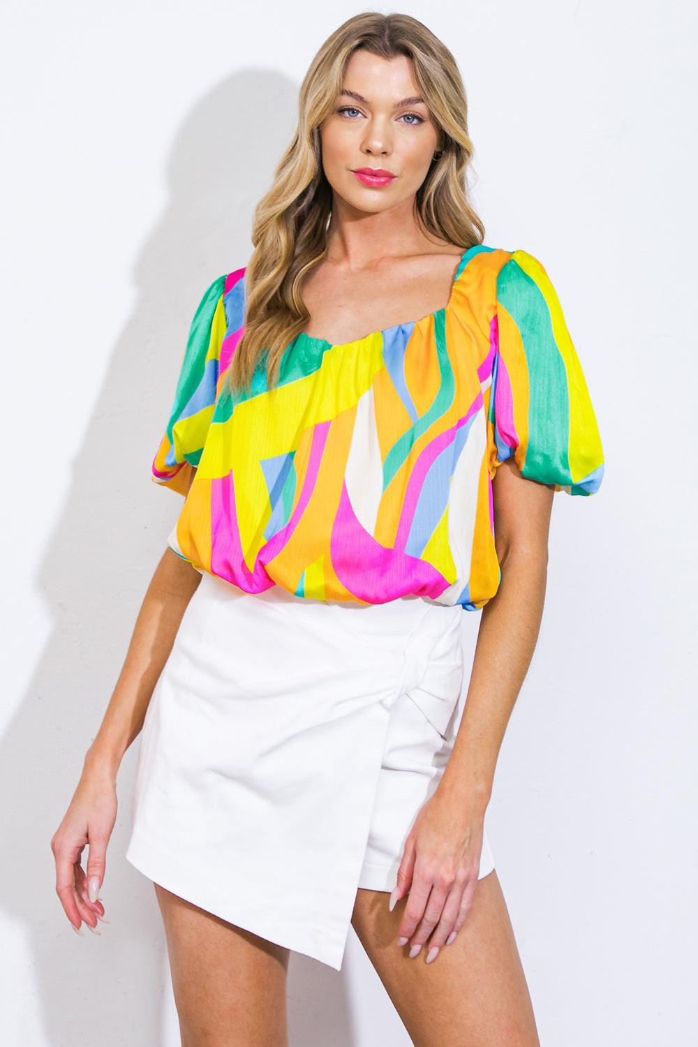 BEAUTIFUL MELODY WOVEN TOP Flying Tomato