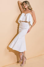 SUNSET STROLL WOVEN TWILL TOP AND SKIRT SET Flying Tomato