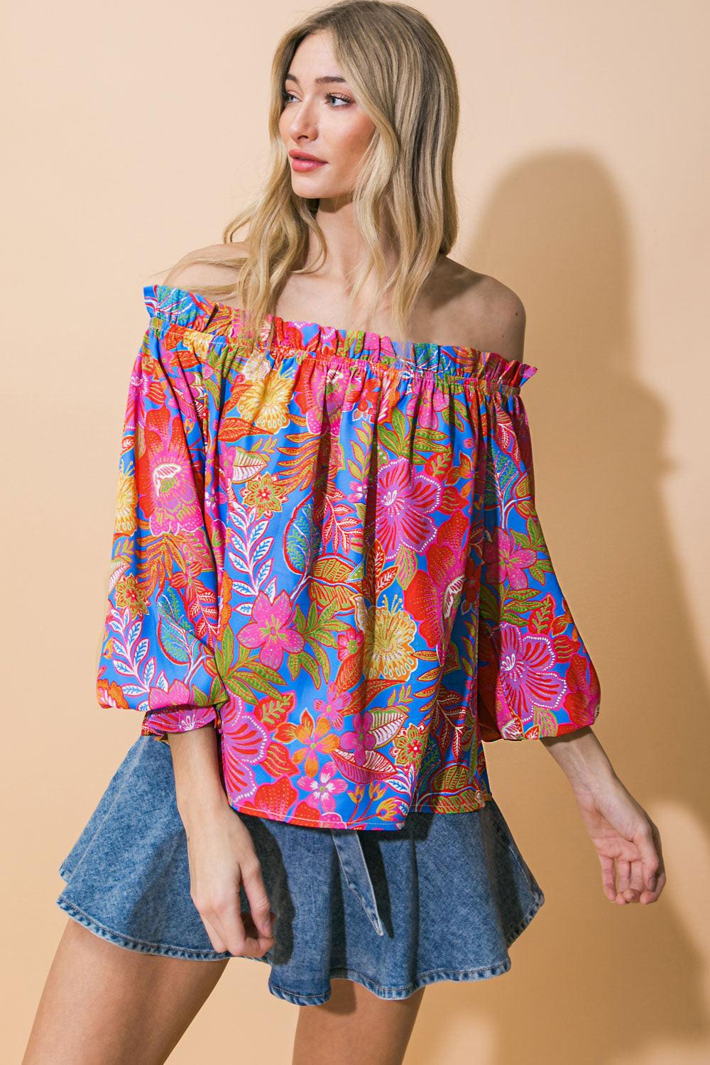 JUST WHAT I NEEDED WOVEN TOP Flying Tomato