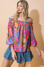 JUST WHAT I NEEDED WOVEN TOP Flying Tomato