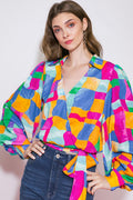 LOVELY STATEMENT WOVEN TOP Flying Tomato
