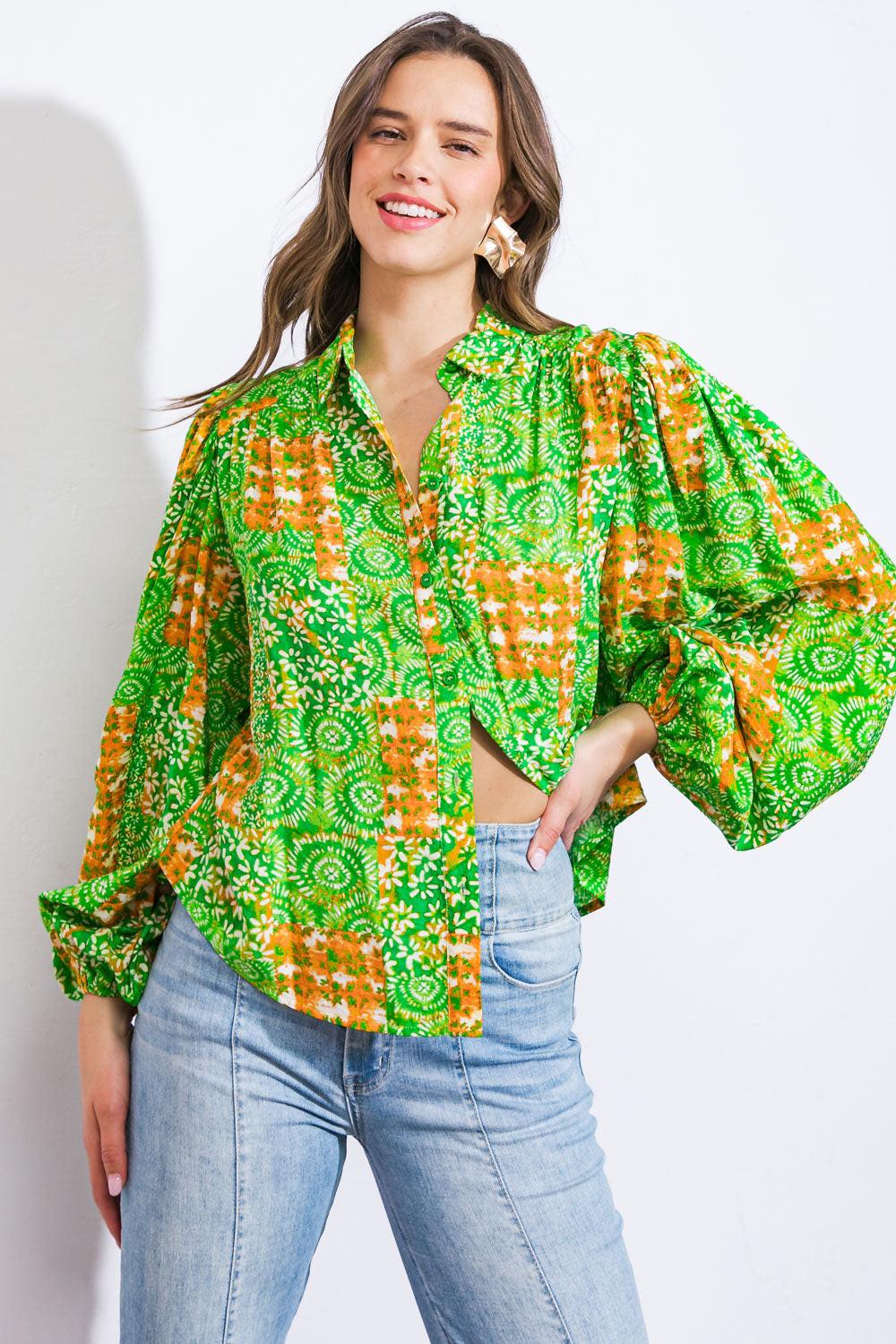 ALL OF MY LOVE WOVEN TOP Flying Tomato